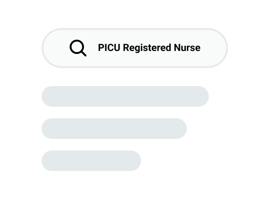 Search PCU Registered Nurse search form