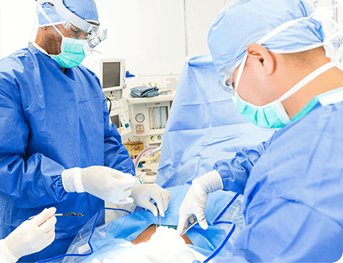 Image of doctors in operating room