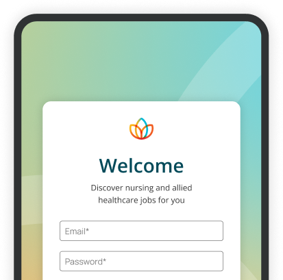 mobile device with welcome screen