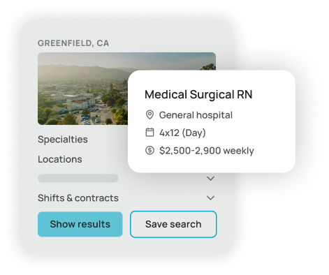 Screenshot of job details